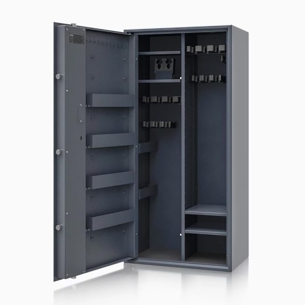Szafa na broń LEWOSTRONNA Siegen MAX Kombi S1 500081-L grafitowa otwarrta Szafa na broń LEWOSTRONNA Siegen MAX Kombi S1 500081-L grafitowa otwarrta