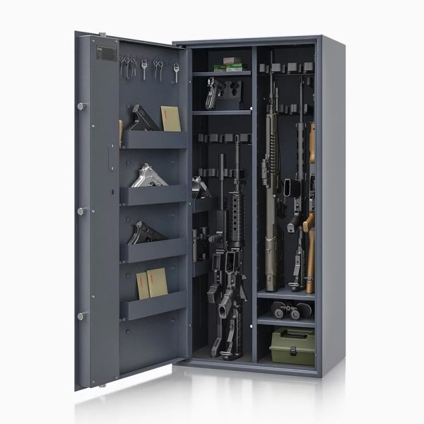 Szafa na broń LEWOSTRONNA Siegen MAX Kombi S1 500081-L otwarta