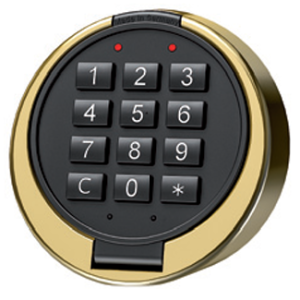 zamek złoty połysk