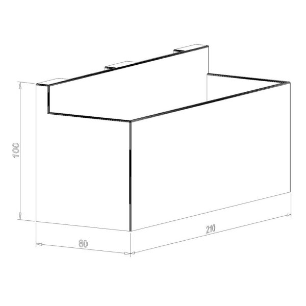 PP 21810-4 wymiary - organizer magnetyczny na akcesoria